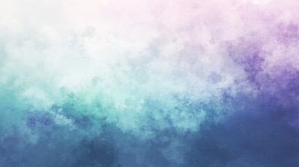 Poster - A harmonious blend of soft pastel blue, purple, and green shades in a gradient background, ideal for calming and creative designs.
