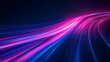 © PANGERANDESIGN - Abstract Purple light trail on blue background