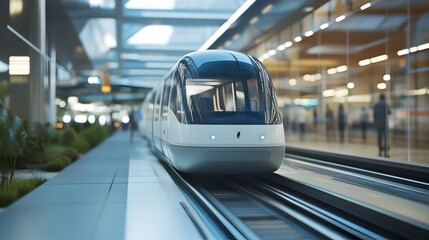 Poster - Automated People Mover Transporting Passengers Between Airport Terminals