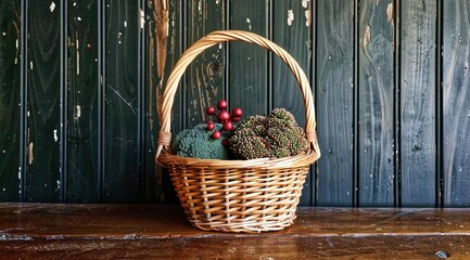 Canvas Print - basket of flowers