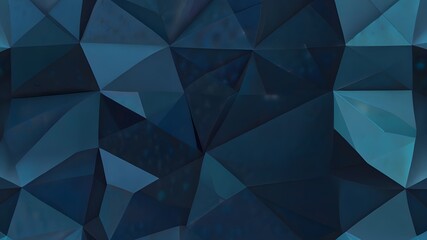 Sticker - Blue polygonal background Generative AI