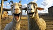 © thanarak - Playful Farmyard Friends Capture Silly Selfie in Digital 3D