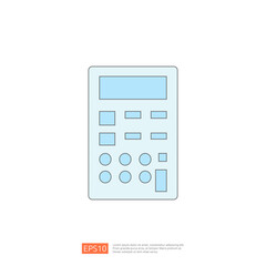 Poster - Calculator Icon Illustration, Flat Design, EPS10