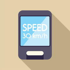 Poster - Speedometer showing 30 km per hour limit sign, speed control and transportation safety concept