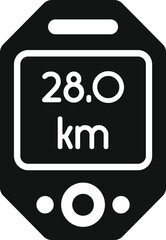 Poster - bike computer displaying the distance traveled, perfect for tracking cycling progress