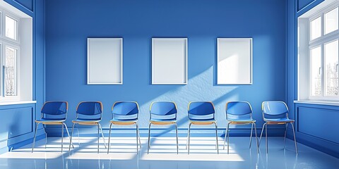 Canvas Print - empty conference room with chairs