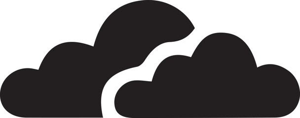 Wall Mural - sky vector cloud black.eps