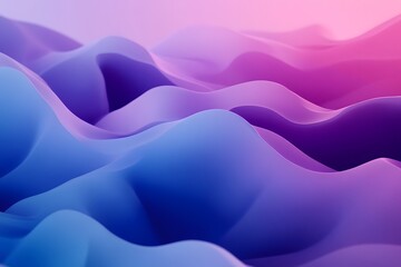 Wall Mural - Abstract  Wavy Background in Blue and Pink