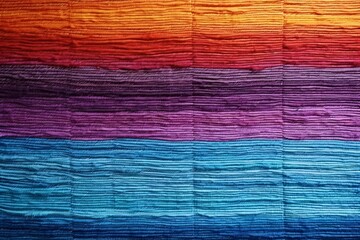 Wall Mural - Vibrant Threads. Latin Tapestry. Colorful Woven Textile Background