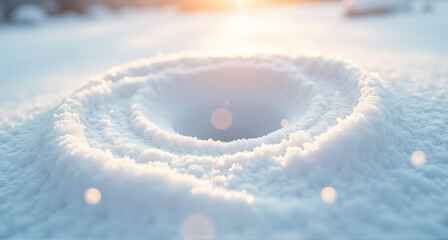 Canvas Print - sky with snow