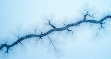 Sticker - tree in the snow