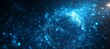 © Henry - Abstract blue digital background with glowing network connections and global connection concept on a dark blue backdrop. Abstract technology, internet, or business theme vector illustration design ele