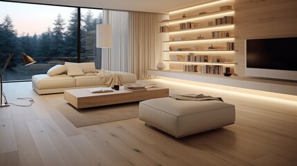 Poster - A modern minimalist home interior design