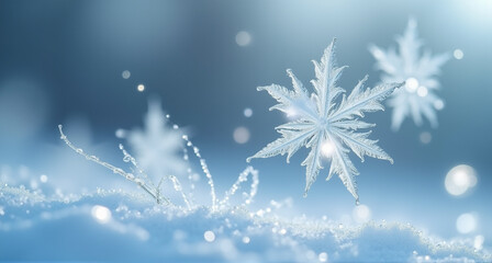 Poster - background with snow