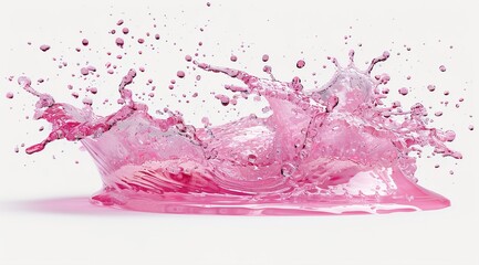 Canvas Print - pink liquid splash