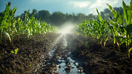 Poster - innovative irrigation technology enables crop growth in dry conditions