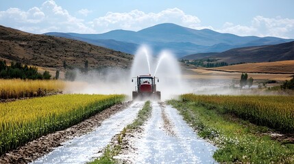 Poster - innovative irrigation technology empowers crop growth in dry conditions