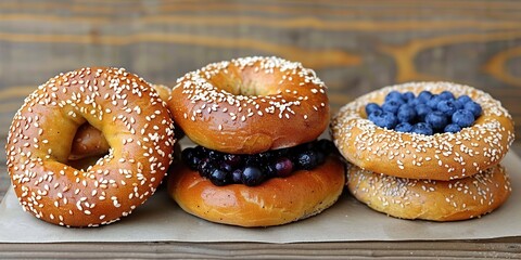 Poster - doughnuts with icing sugar