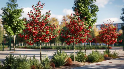 Wall Mural - garden in autumn