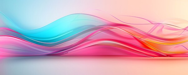 Poster - a vibrant abstract background with dynamic shapes and bright colors, creating an energetic and moder