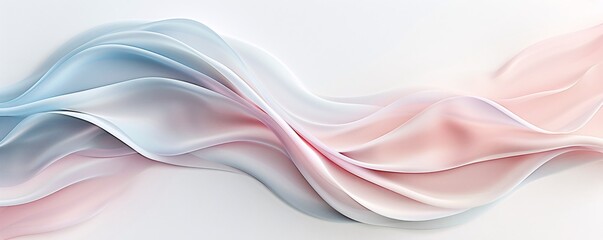 Poster - a minimalist abstract background featuring soft pastel hues and gentle curves, providing ample copy 