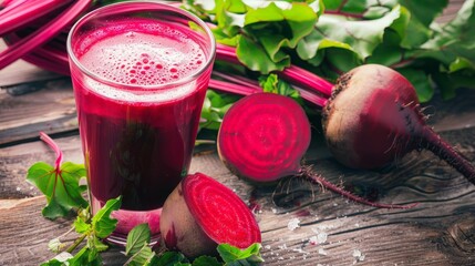 Beetroot Juice with Fresh Beetroots