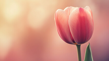 Wall Mural - Tulip, the beauty of the gradient of petal colors