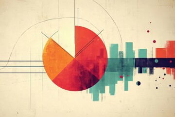 Poster - Graphical display of information through line charts and circular diagrams