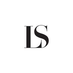 Fototapete - ls logo design vector