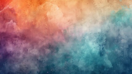 Poster - Create a digital paper with a watercolor effect. Describe how the blending of colors and paper texture enhances the artistic quality.
