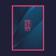 Poster - A template to use in your design. Template for text information. A composition of geometric shapes. Vector illustration. Graphic elements for design and creativity.