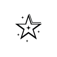 Wall Mural - simple star icon