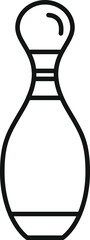 Poster - bowling pin standing tall representing strike in bowling game