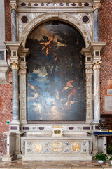 Wall Mural - Stone sarcophagus in Basilica dei Santi Giovanni e Paolo