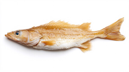 Golden Fish on White