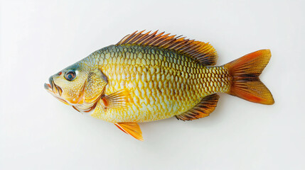 Yellow Fish on White