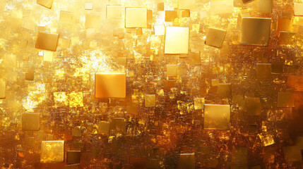 Poster - Golden Abstract Texture.