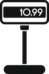 Poster - Electronic price tag icon showing the price of 10.99