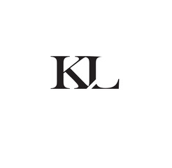 Fototapete - LK Letter Logo Template Illustration Design.