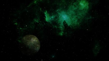 Wall Mural - planet dust band space in the universe 4k.