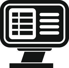 Poster - Air conditioner icon showing temperature settings, perfect for websites and apps