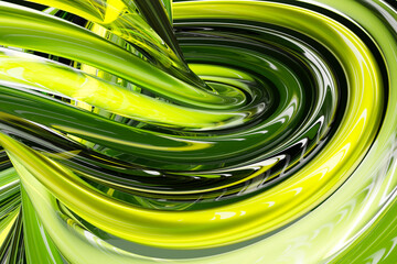 Fototapete - 3D multicolor geometric shapes . Abstract  design elements. Dynamic  abctract  pattern, 3D illustration