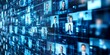 © kwanchaift - Close-up of a video conferencing screen with participants engaged in a virtual meeting, illustrating the connectivity and efficiency of online communication