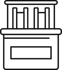 Poster - Modern electronic device with buttons showing control panel for user interface