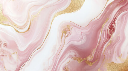 Wall Mural - abstract marble pink, white and gold background. wedding invitation backdrop, detailed high resolution image