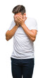 © Krakenimages.com - Young handsome man over isolated background with sad expression covering face with hands while crying. Depression concept.