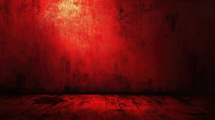 eerie and spooky red wall background for halloween and horror theme with copyspace for text, high de