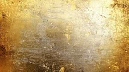 Wall Mural - old scratched silver gold grunge texture abstract background, high quality image