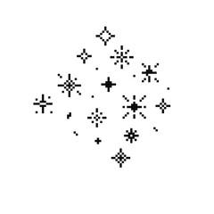 Wall Mural - pixel star retro 8 bit sparkle set. shiny game pixel art effect set. firework burst, space decoratio