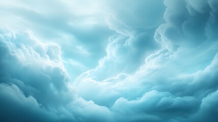 Wall Mural - the sky is filled with clouds and the color is blue
